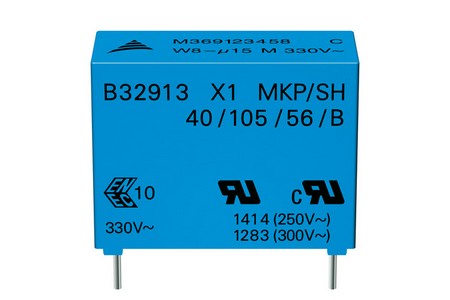 Конденсатор 0.22µF ±10% 330V AC, X1 B32912A3224K000