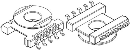 ER 14.5/6 Каркас 1 сек 10 выв SMD E-010