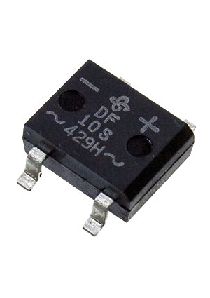 DF10S-E3/77, 1000V 50 A Miniature Glass Passivated Single-Phase Bridge