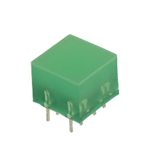L-875/4GDT, светодиодная полоса зеленый 10х10мм 10мКд