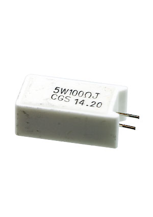 1623788-1, SQM 5W 100R 5% (WIRE)  Power Resistor